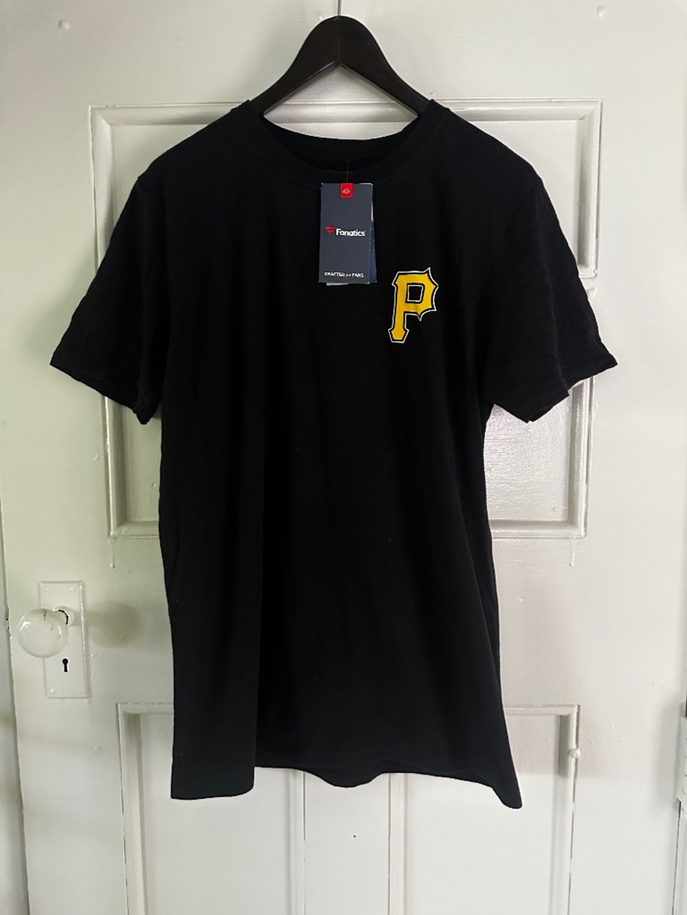 #1 Dad Black Pittsburgh Pirates Baseball T-Shirt